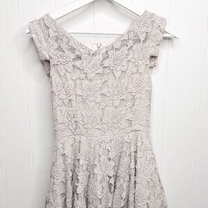 Joyfolie set of Formal grey lace detail dresses